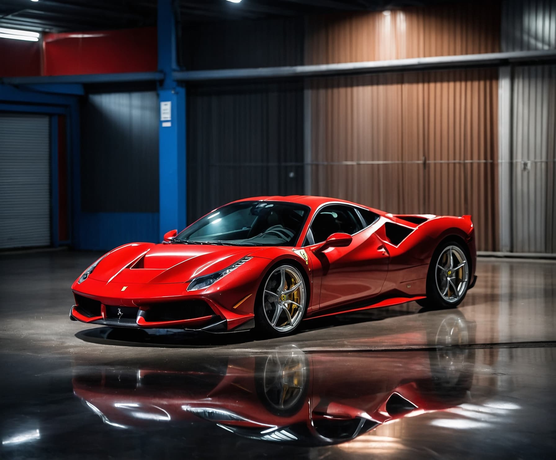 Imagen de un superdeportivo italiano de lujo.